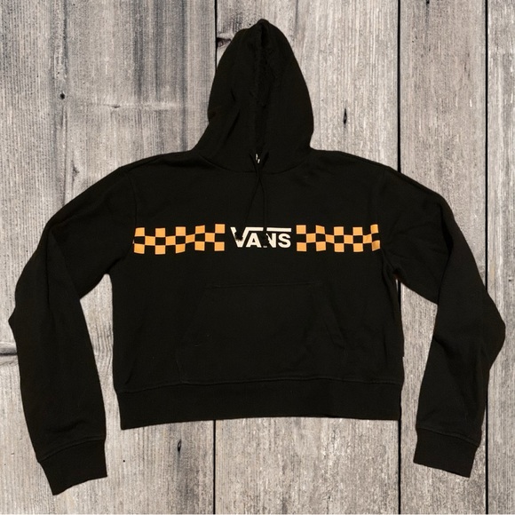 Hot Topic Tops - Vans Off The Wall Skater Check Board Cropped Crop Hoodie Scene Emo Thrasher